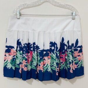 Tommy Bahama Everyday Active Pleated Skort Golf Tennis Tropical Floral XL NWT